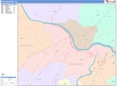 New Brunswick Digital Map Color Cast Style